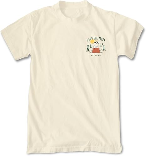 Snoopy White Save the Trees Graphic T-Shirt