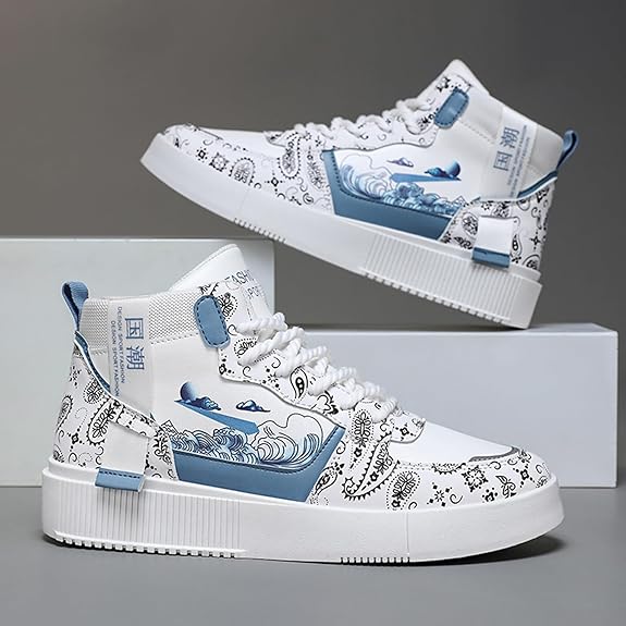 Wave High Top Streetwear Sneakers