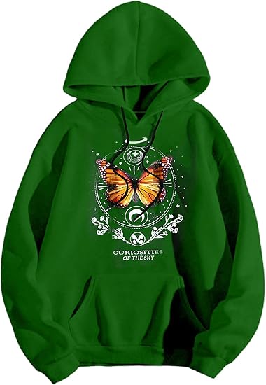 Curiosities of the Sky Butterfly Graphic Hoodie