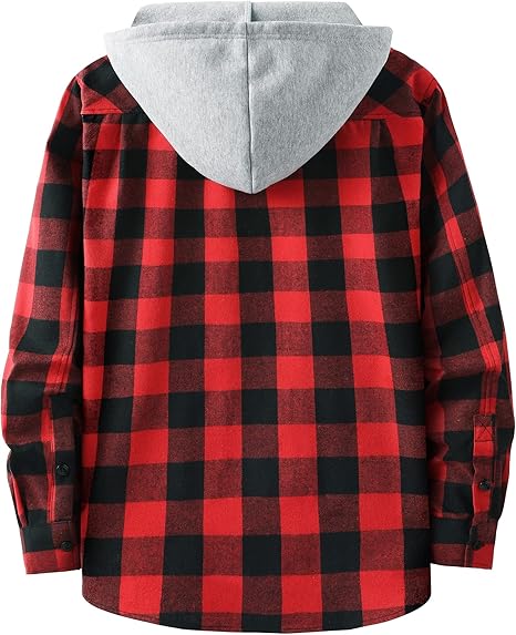 Classic Checkerboard Flannel Hoodie